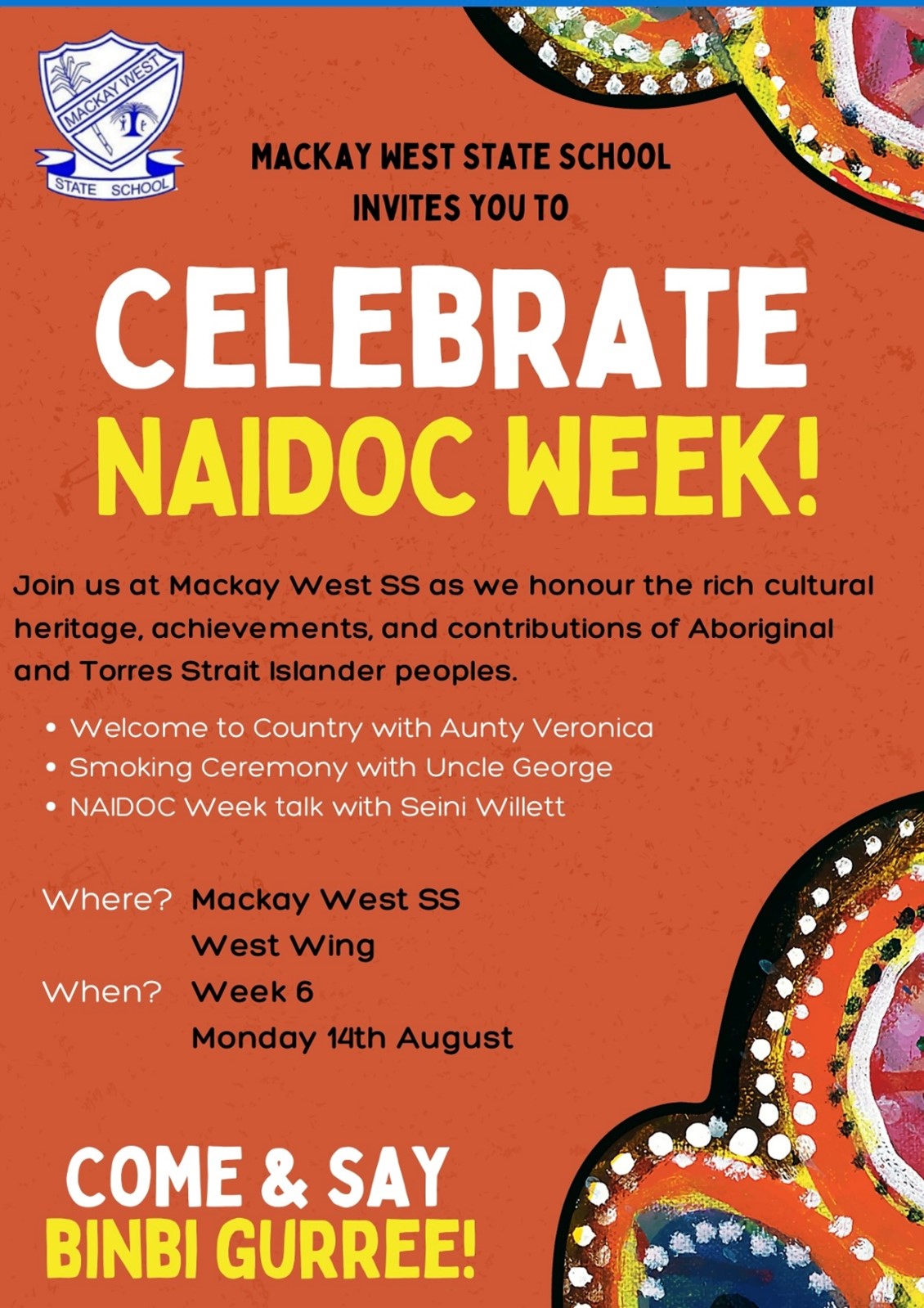 Celebrate Naidoc Week With Us 